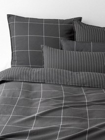 Capa de edredão reversível em flanela de algodão Noelle