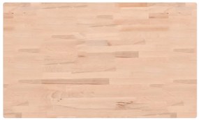 Bancada retangular 100x60x(73-99,5) cm madeira de faia maciça