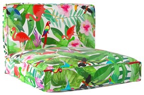 vidaXL Conjunto de Almofadas para Paletes de 2 Peças Multicolorido em Tecido Oxford