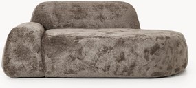 Chaise longue em teddy-bouclé Wolke (2 lugares)