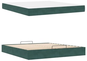Estrutura da Cama Outros Verde-escuro 180 x 200 cm Veludo