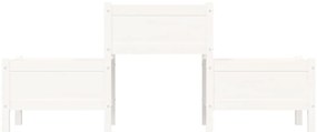 Vaso/floreira 178,5x44x75 cm pinho maciço branco