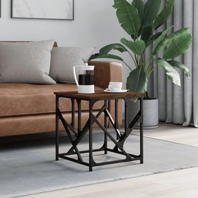 vidaXL Mesa de centro 45x45x47,5cm derivados madeira carvalho castanho