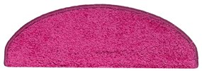Tapete/carpete para degraus 15 pcs 65x21x4 cm rosa