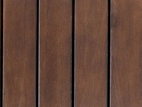 Banco de jardim em madeira escura de acácia com arrumação 120 cm SOVANA Beliani