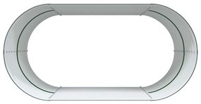 Canteiro de Jardim Verde vidaXL 160x80x81 cm em Aço Galvanizado