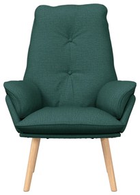 Poltrona Relaxante Verde Escura Tecido