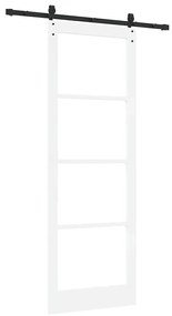 Porta Deslizante vidaXL com Conjunto de Ferragens 'ORKDAL'Branca 83x23
