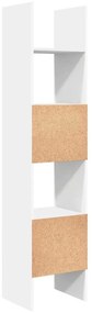 Estante de livros 40x35x180 cm derivados de madeira branco