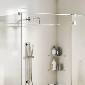 vidaXL Cabeça de chuveiro quadrada em aço inoxidável 304 50x50 cm