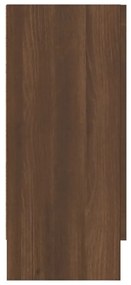 Vitrine 120x30,5x70 cm derivados madeira carvalho castanho