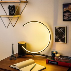Candeeiro de Mesa Moon – Preto – 35 x 34 x 4 cm