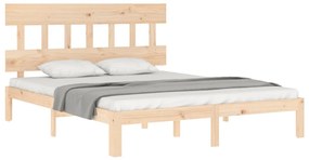 Cama sem colchão 160x200 cm madeira de pinho maciça