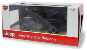 Carro telecomandado Jeep Wrangler JL 1:14 2,4GHz Portas manuais Preto