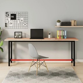 vidaXL Bancada de trabalho 200x55x81,5 cm madeira de faia maciça
