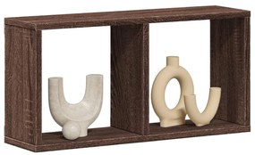 vidaXL Armário parede 60x16x30 cm derivados madeira carvalho castanho
