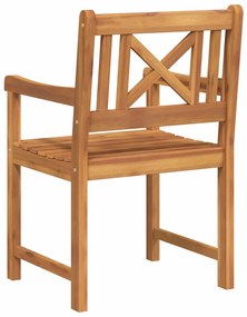 Cadeiras de Jardim vidaXL 4 pcs 56x55.5x90 cm Madeira Maciça de Acácia