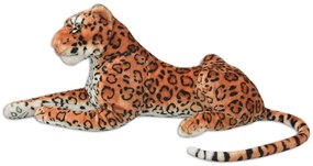 Leopardo de peluche, castanho, XXL