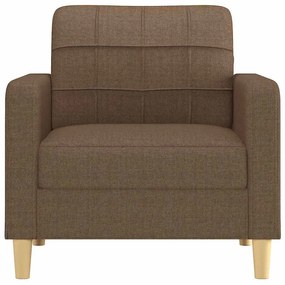 Poltrona 60 cm tecido castanho