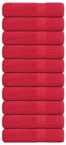 Toalhas de banho 10 pcs 100x150cm 360 gsm 100% algodão vermelho