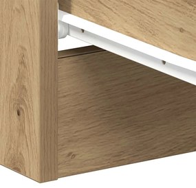 Mesa cabeceira 38x35x55 cm derivados madeira carvalho artisiano