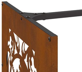 Rack Lenha 40x40x40 cm aço resistente às intempéries