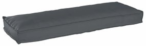 Almofadas para Palete para Banco 2 pcs Antracite 120x40x8 cm Tecido Ox