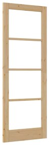 porta de interior com vidro "ORKDAL" 78x211x4 cm em madeira maciça de