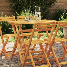 vidaXL Mesa de Jardim Dobrável Retangular 100x55x75 cm Madeira Sólida de Acácia