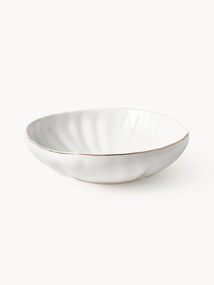 Pratos de sopa em porcelana com relevo Sali, 2 uni.