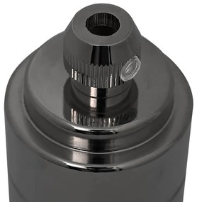 Casquilhos de lâmpadas 2 pcs Preto brilhante E27