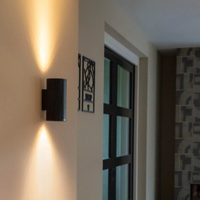 Candeeiro de parede redondo design preto - Sab Honey Design
