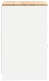Armário de arrumação de garagem Branco 40x51x85 cm