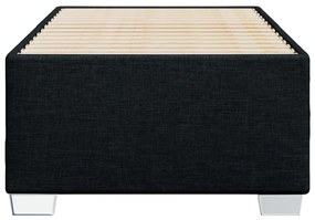 Estrutura de cama sem colchão 90x190 cm tecido preto