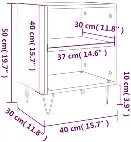Mesa de cabeceira derivados de madeira branco brilhante