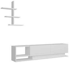 Unidade de TV Liza – Branco – 180x40x30 cm