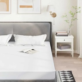 vidaXL Protetor de colchão impermeável 160x200 cm branco