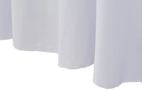 Capa extensível para mesa c/ camilha 2 pcs 183x76x74 cm branco