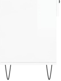 Banco sapateira 102x35x55 cm derivados madeira branco brilhante