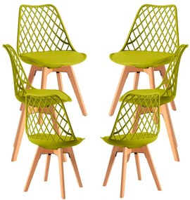 Pack 6 Cadeiras Mima - Verde Claro