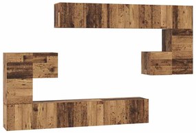 Conjunto de móvel de TV com prateleira Outros com armazenamento 10 pcs