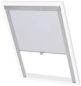 vidaXL Persiana de enrolar opaca branco SK08