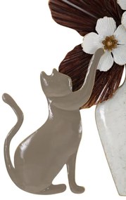 PAINEL DE PAREDE DE FERRO GATO 54,6X8,9X59,7 CM MULTICOLORIDO