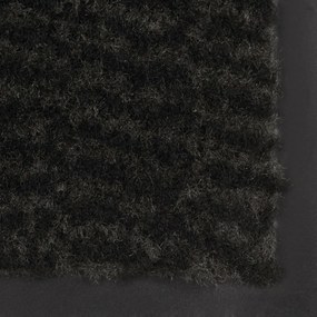 Tapete controlo de pó retangular tufado 80x120 cm preto