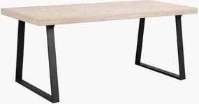 Mesa de jantar com tampo em madeira de carvalho Brooklyn