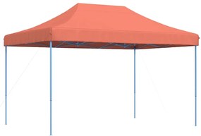 Tenda para festas pop-up dobrável 410x279x315 cm terracotta