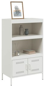 Aparador alto 68x39x113 cm aço branco