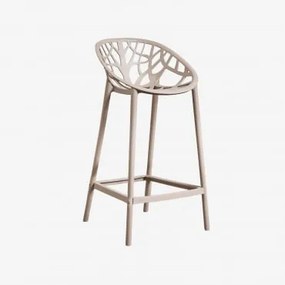 Pack De 4 Bancos Altos De Jardim Em Polipropileno Ores Moka Brown & ↑65 Cm - Sklum