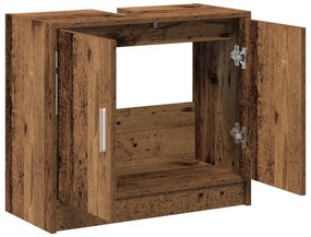 Gabinete de Pia Madeira Velha 63x29x55 cm Madeira Maciça