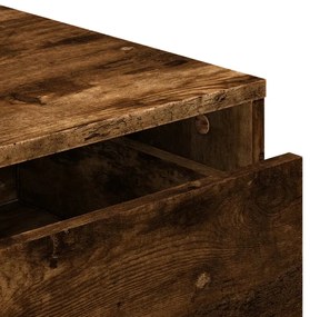 Cómoda com 3 Gavetas - 80x41x58 cm - derivados de madeira - carvalho r